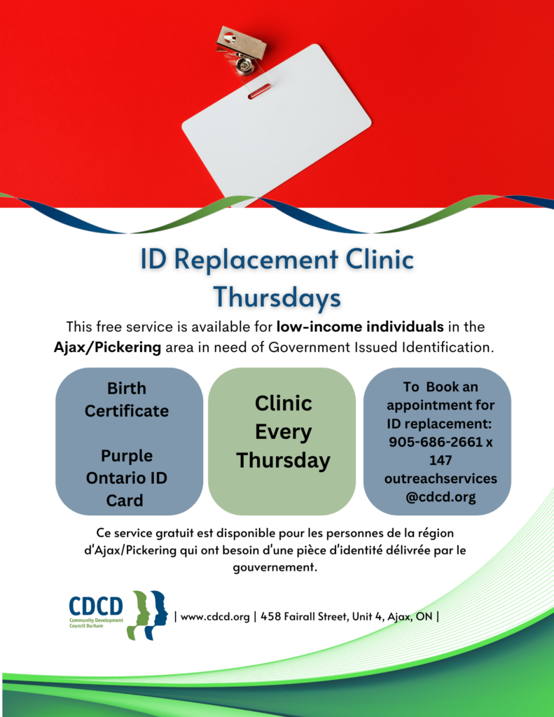 ID replacement clinic flyer